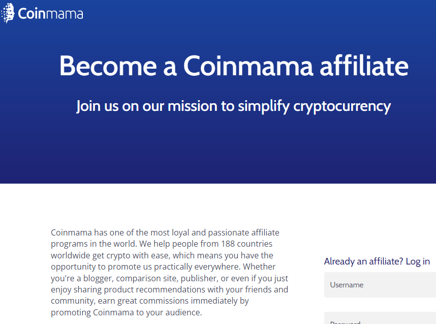 Coinmama Affiliate Program